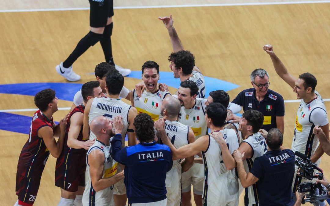 L’Italvolley maschile batte il Belgio in tre set e vola in semifinale ai Mondiali
