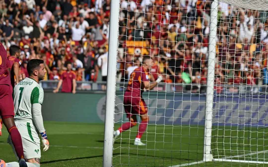 Dovbyk e Soulè piegano un buon Verona, sorride la Roma