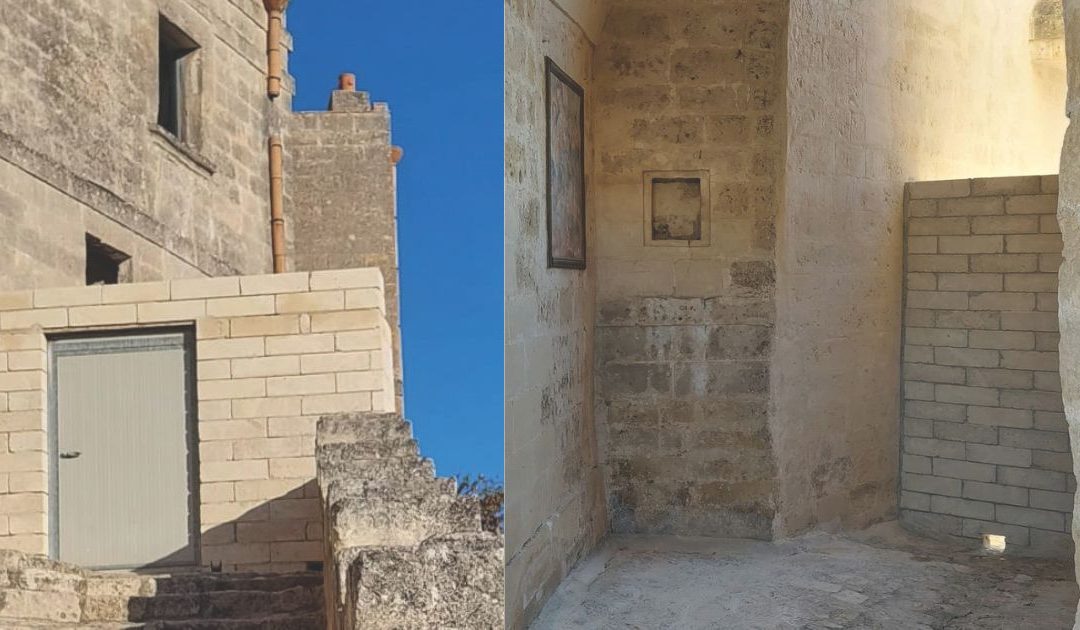 Le zone dei Sassi con muri in cemento che impediscono un affaccio