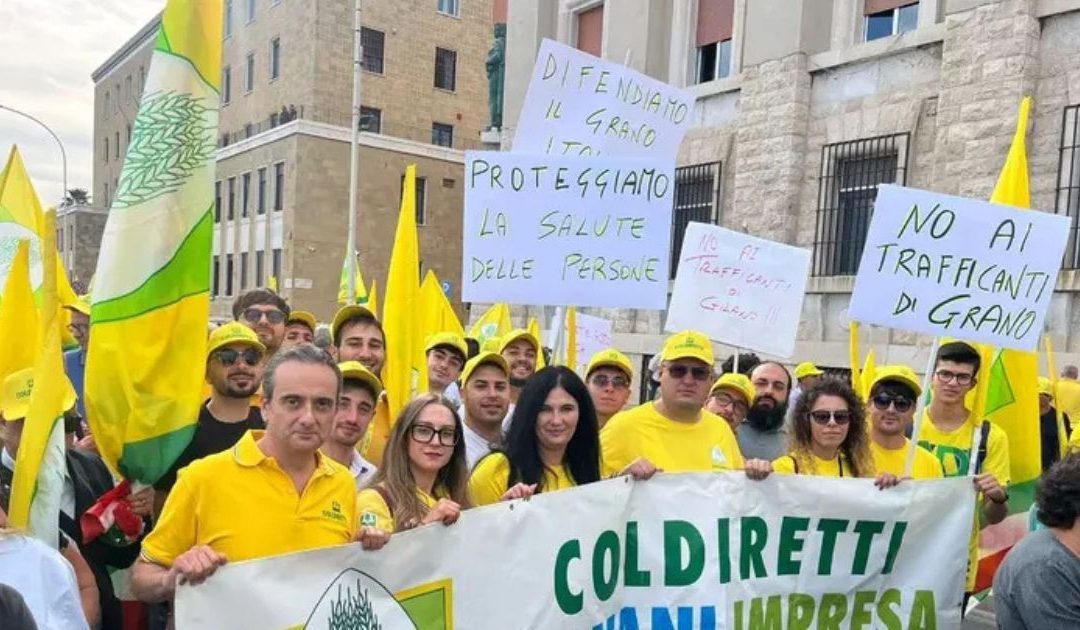 Coldiretti Puglia, in piazza a Bari 8mila agricoltori del grano