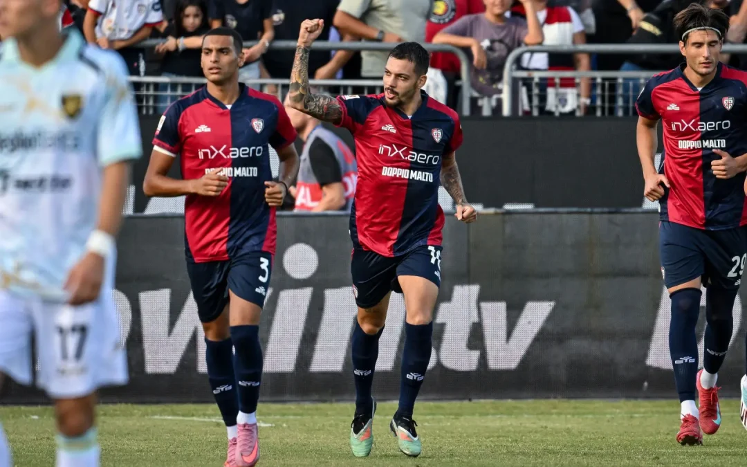 Il Cagliari batte 4-1 il Frosinone e vola agli ottavi di Coppa Italia