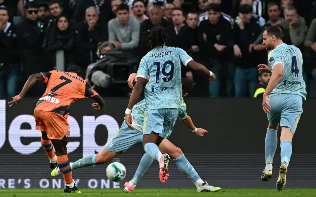 Cabal risponde a Sulemana, 1-1 tra Juventus e Atalanta