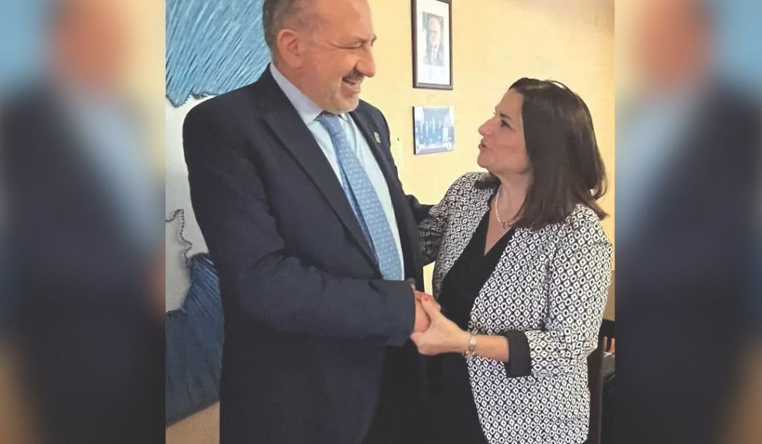 L’incontro fra Cosimo Latronico e Pina Esposito dell’Aisla il 15 luglio scorso
