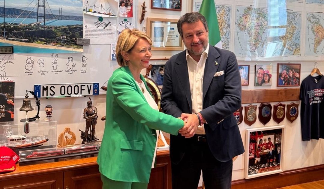 Maria Limardo con Matteo Salvini