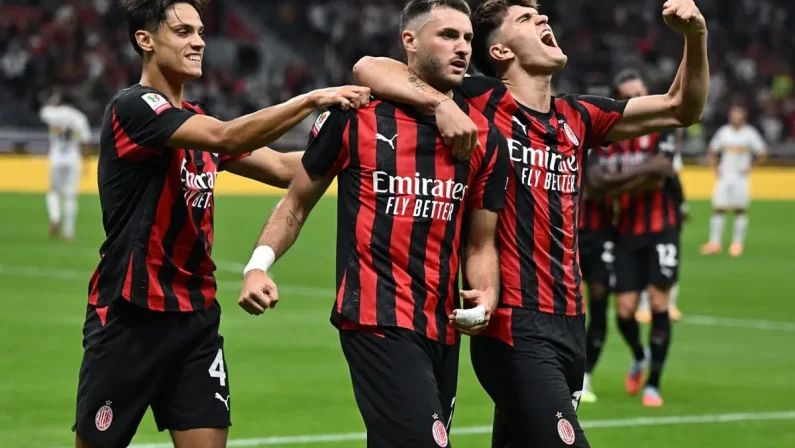 Il Milan batte il Lecce 3-0 e avanza agli ottavi di Coppa Italia