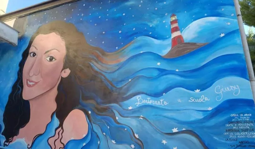 Manfredonia, “Bentornata a scuola, Giusy”: un murale per ricordare la 14enne uccisa
