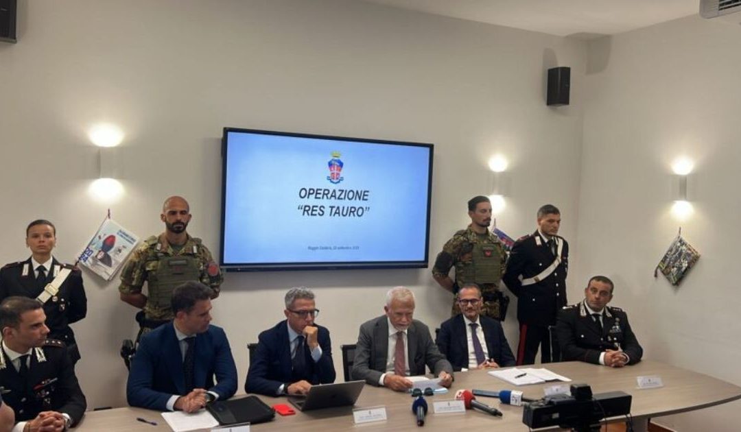Conferenza stampa operazione Res Tauro