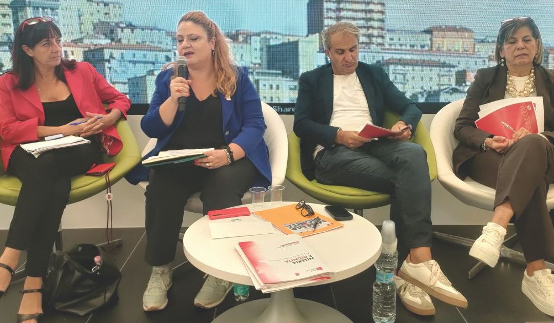 Un momento della presentazione del rapporto Ires Cgil