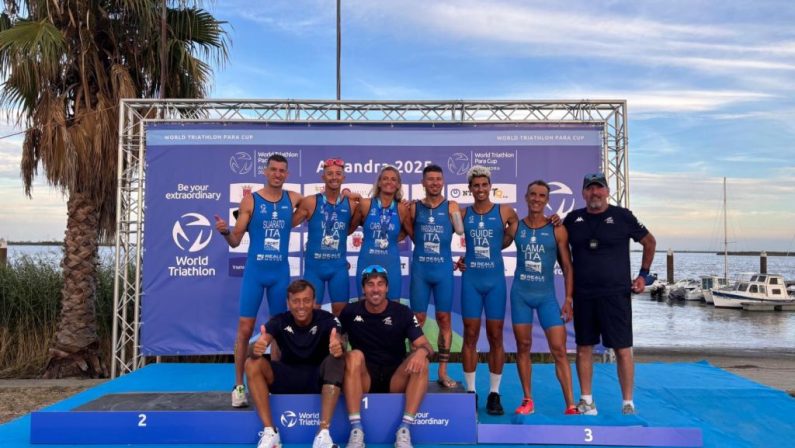 World Triathlon Para Cup Alhandra, un oro e due argenti per gli azzurri
