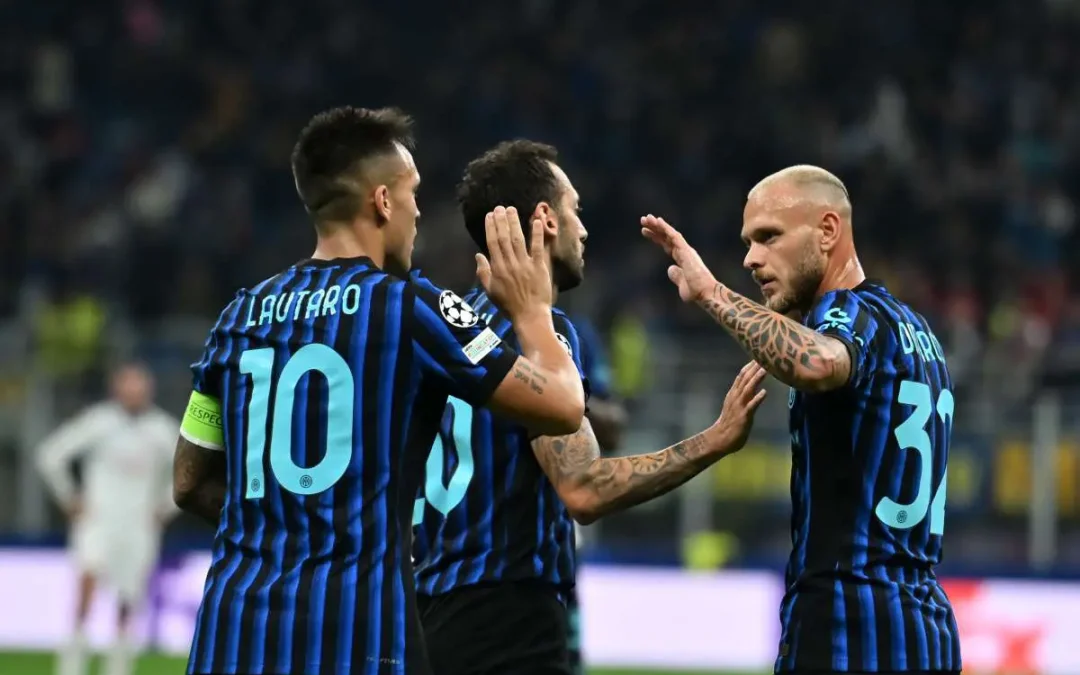 Inter-Slavia Praga 3-0, doppietta di Lautaro e gol di Dumfries