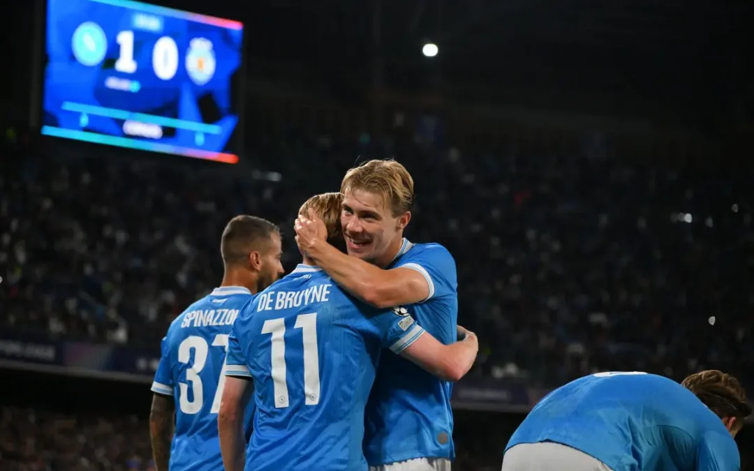 Doppietta di Hojlund, Napoli batte Sporting 2-1