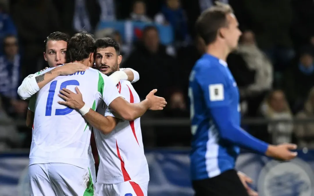 L’Italia vince 3-1 in Estonia, segnano Kean, Raspadori e Pio Esposito