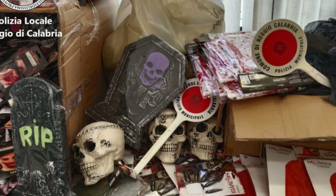 “Halloween sicuro”: maxi sequestro della Polizia Locale a Reggio Calabria