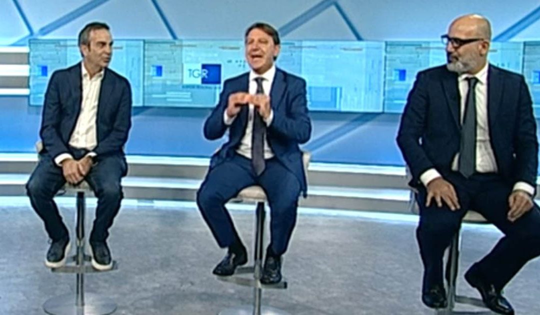 I tre candidati in corsa: Roberto Occhiuto, Pasquale Tridico e Francesco Toscano