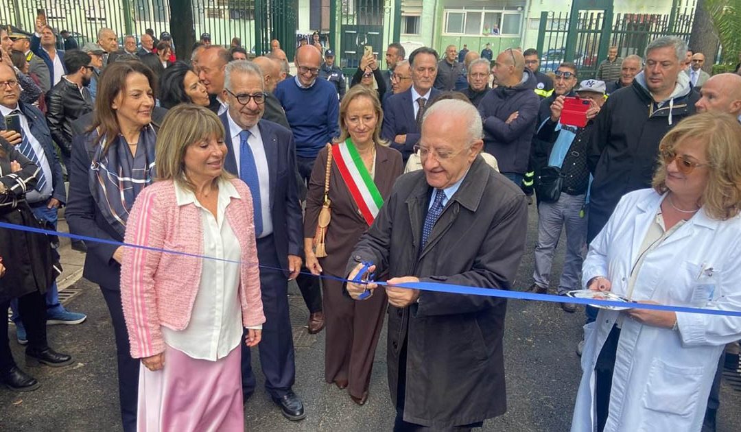 Un momento della cerimonia di inaugurazione