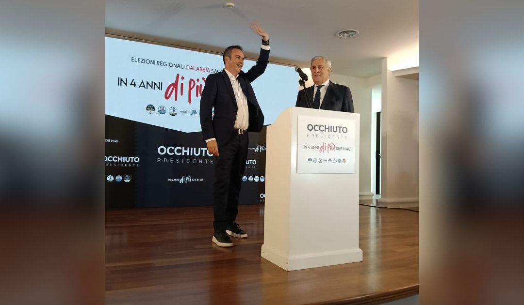 Roberto Occhiuto e Antonio Tajani a Gizzeria