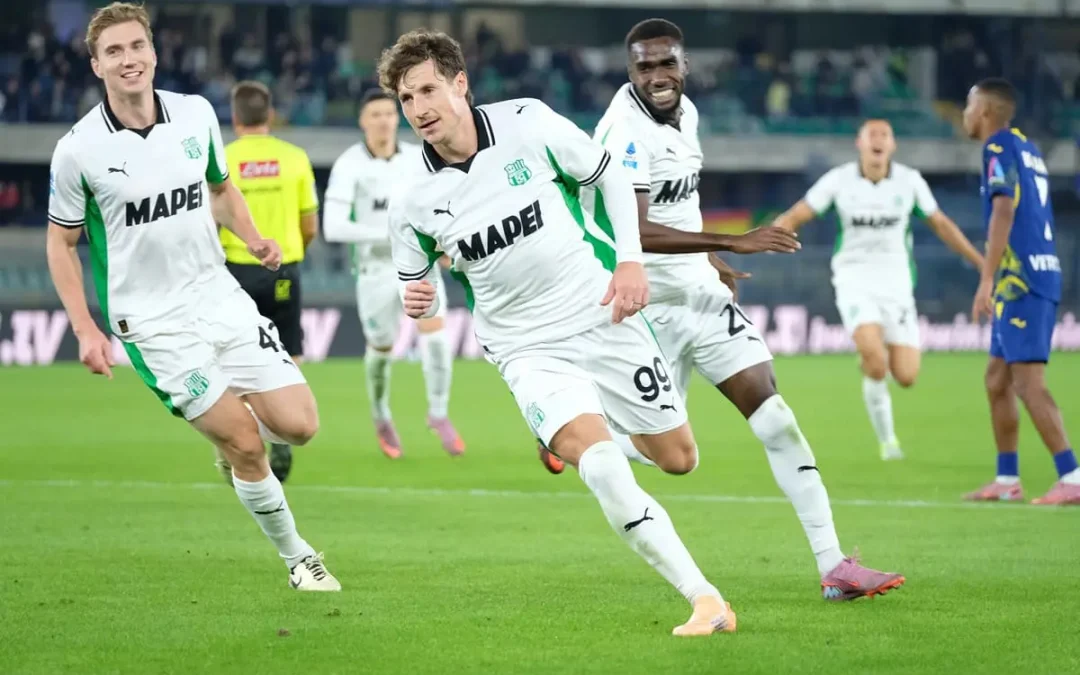 Colpo Sassuolo a Verona, 0-1 al Bentegodi firmato Pinamonti