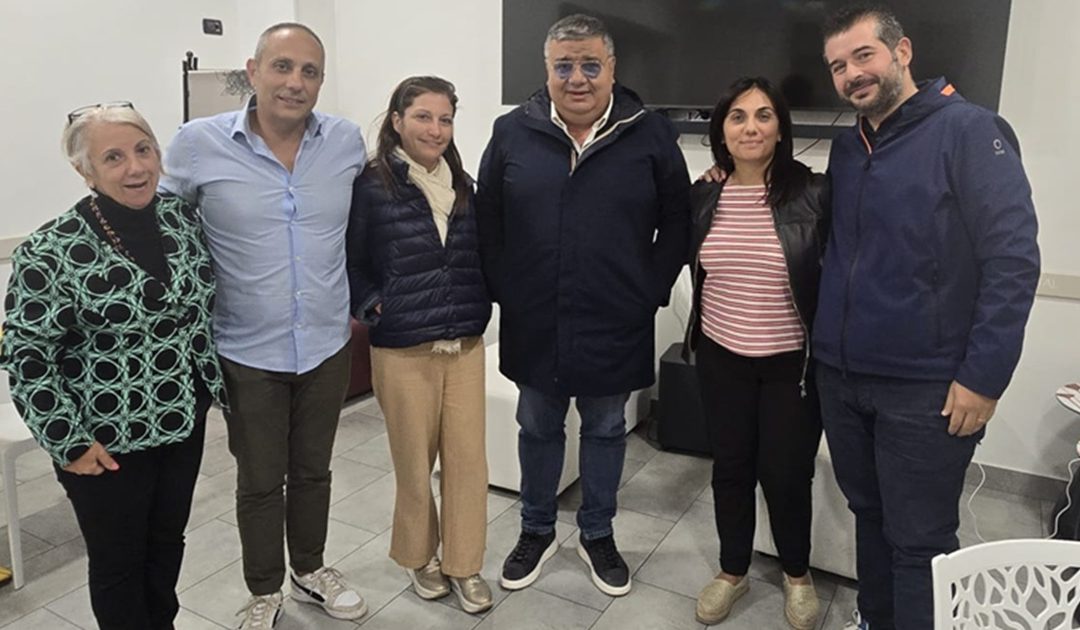 Il gruppo degli "alecciani: da sinistra Dina Satriani, Nico Console, Enzo Mirabello, Laura Pugliese e Nicola Staropoli