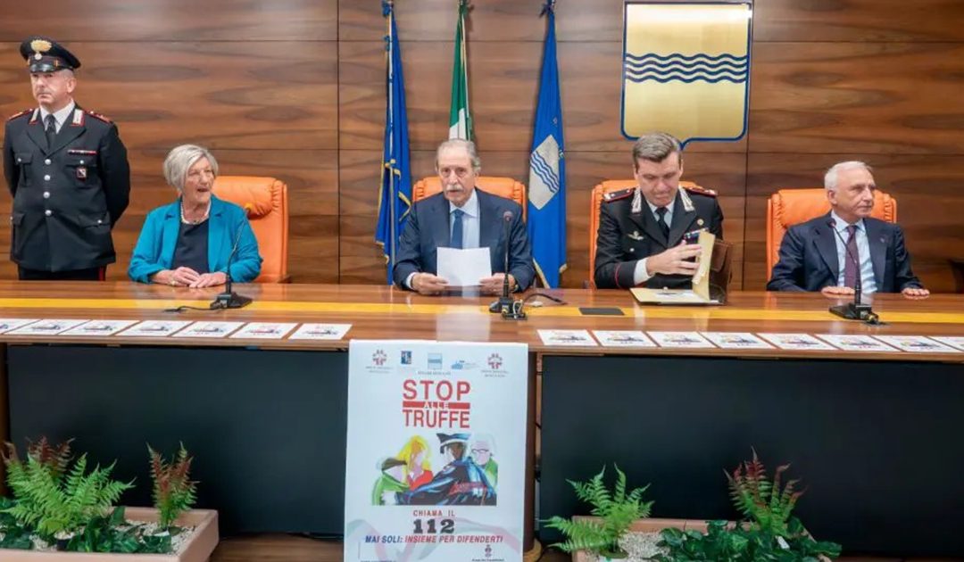Il presidente Bardi presenta il progetto Stop alle truffe
