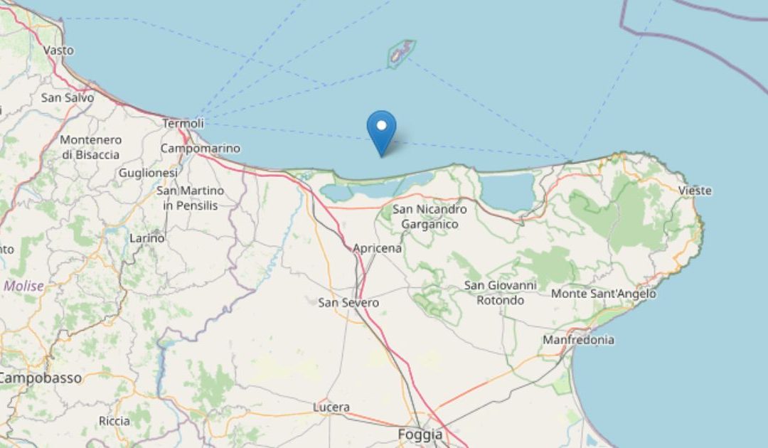 Terremoto di magnitudo 3.6 nella Costa Garganica