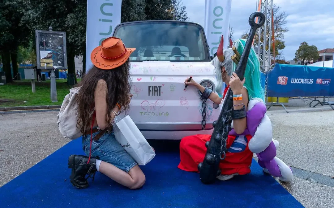 Fiat Topolino e Grande Panda al Lucca Comics & Games 2025 insieme a RDS
