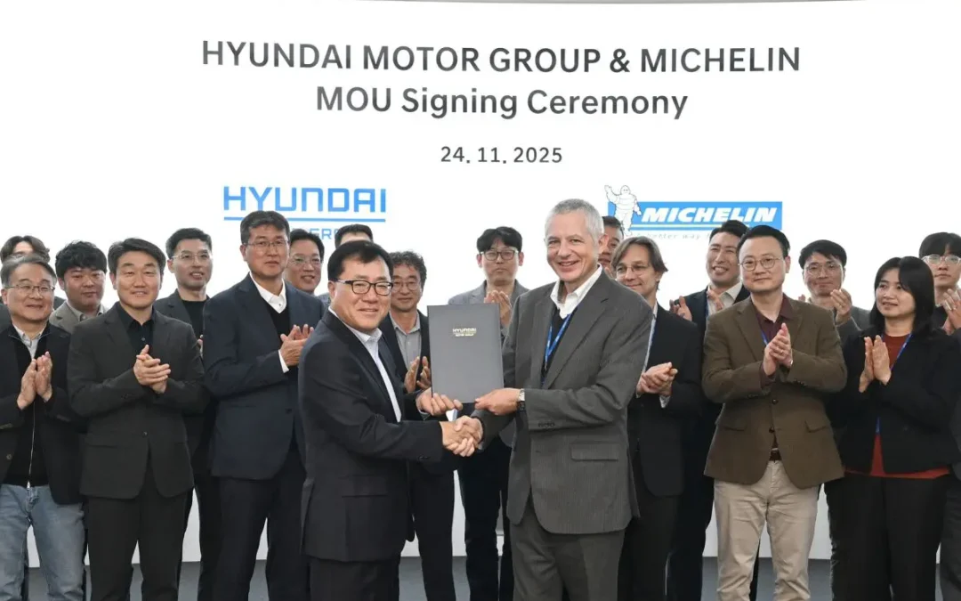 Hyundai e Michelin collaborano nello sviluppo pneumatici per mobilità del futuro