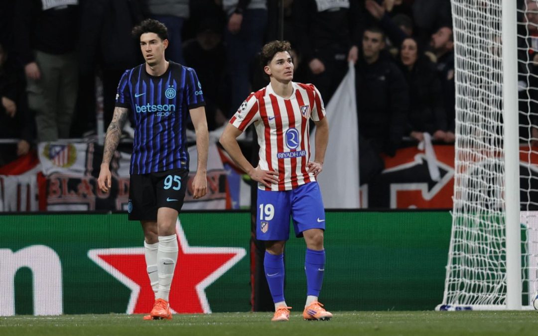 Inter beffata nel recupero in Champions, l’Atletico Madrid vince 2-1