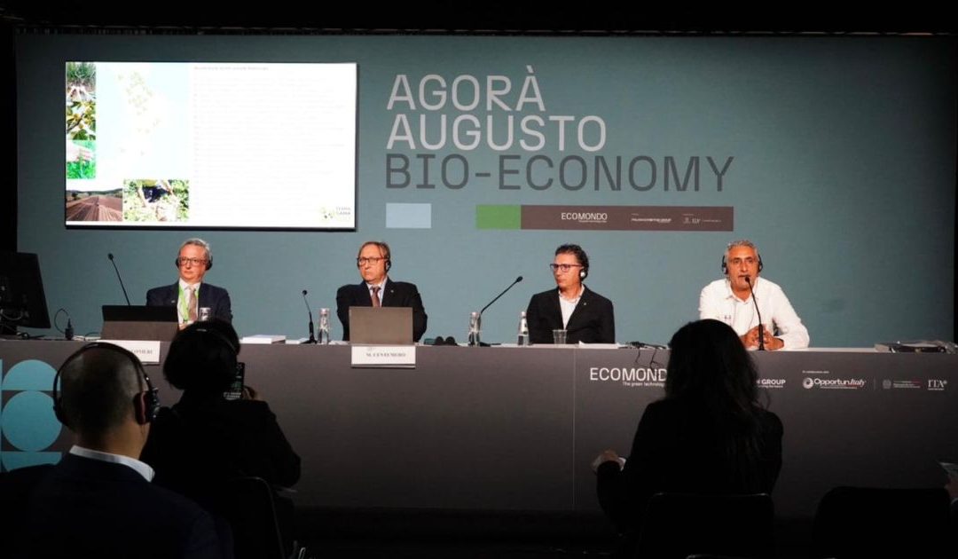 Un momento della fiera Ecomondo