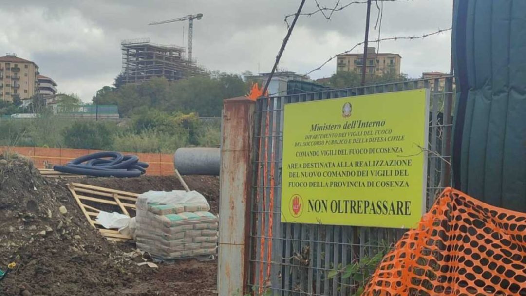Cosenza, via ai lavori per la nuova caserma dei Vigili del Fuoco