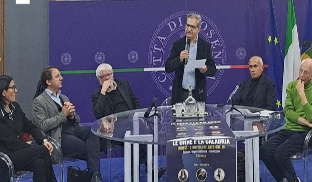 Una fase del dibattito di Cosenza