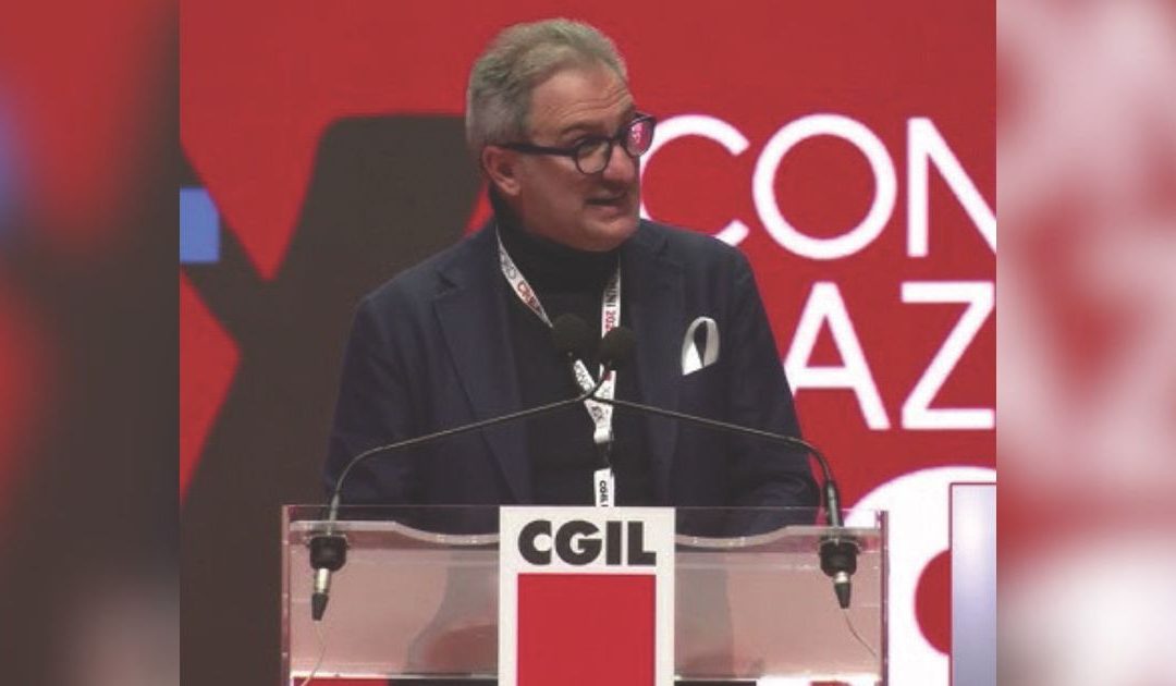 Fernando Mega, segretario generale della Cgil