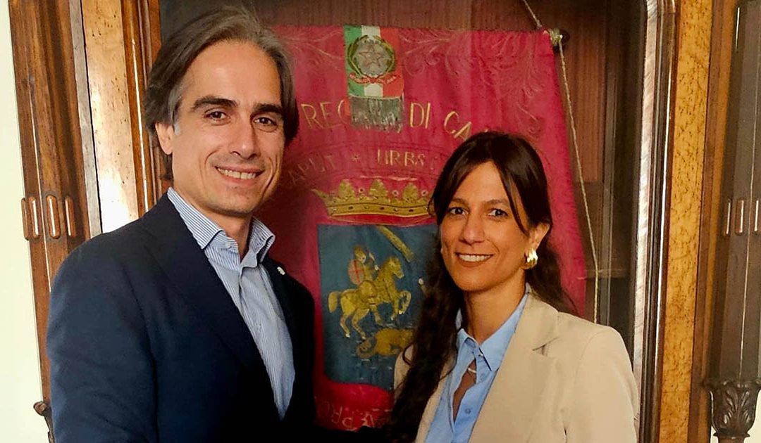 Il sindaco Giuseppe Falcomatà e Maria Antonietta Caracciolo