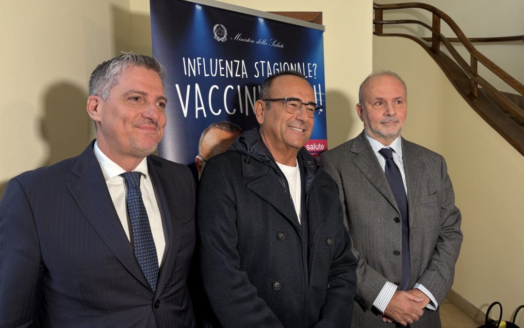 Al via il nuovo spot per la campagna nazionale sulla vaccinazione antinfluenzale, Carlo Conti testimonial