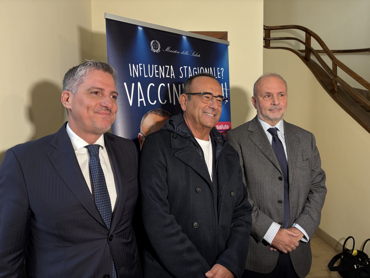 Al via il nuovo spot per la campagna nazionale sulla vaccinazione antinfluenzale, Carlo Conti testimonial
