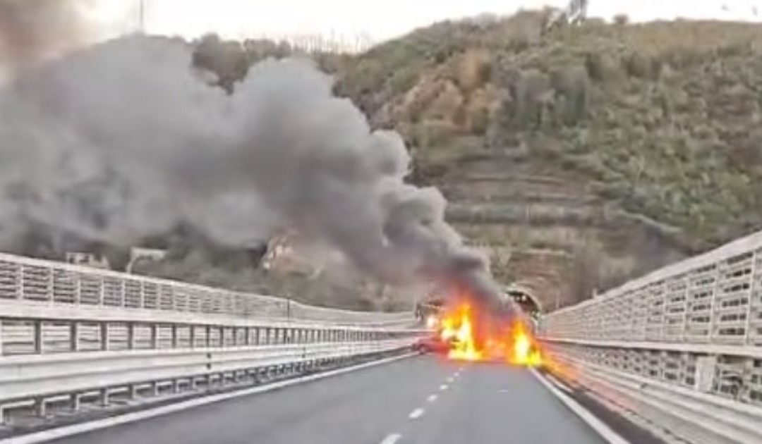 Le auto date fiamme durante l'assalto