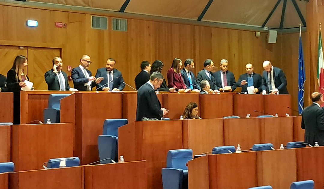 I banchi di maggioranza in Consiglio regionale
