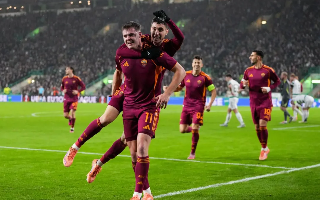 Roma sul velluto a Glasgow, 3-0 al Celtic e prima doppietta in giallorosso per Ferguson