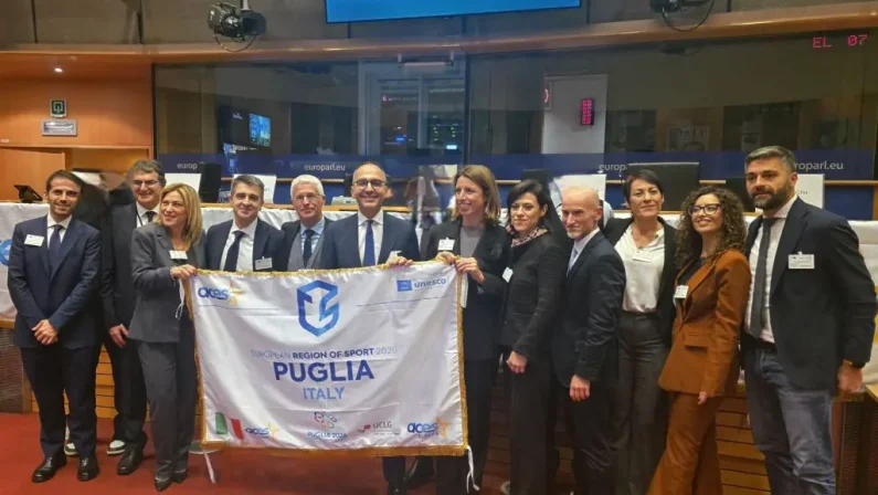 La Puglia designata “Regione Europea dello Sport 2026” a Bruxelles