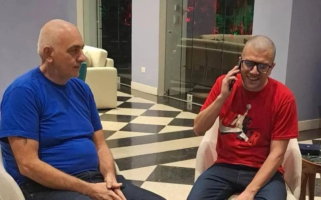 Arrivati a Ciampino Trentini e Burlò, ad accoglierli Meloni e Tajani