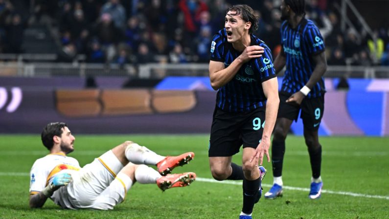 Pio Esposito firma l’1-0 al Lecce, Inter a +6 e campione d’inverno
