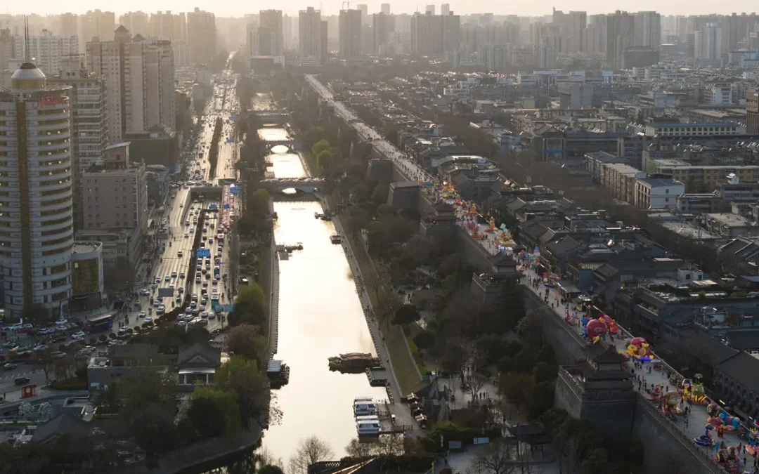 Cina: Xi’an, completamente ricollegato antico fossato dopo oltre 70 anni