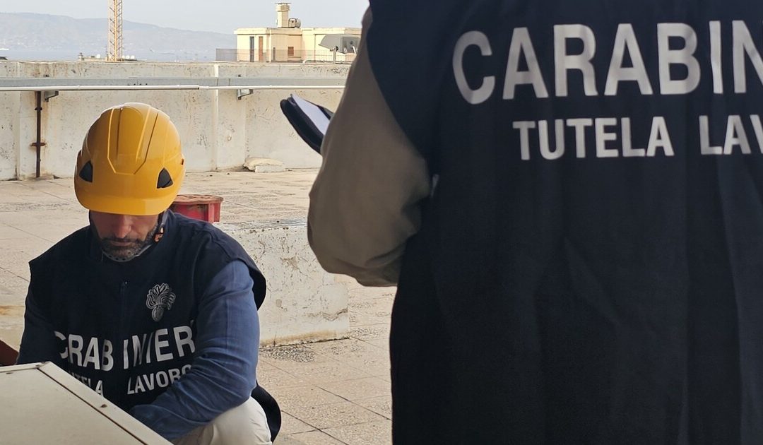 Sicurezza sul lavoro a Palmi: 5 denunce e sanzioni per 12mila euro per lavoro nero