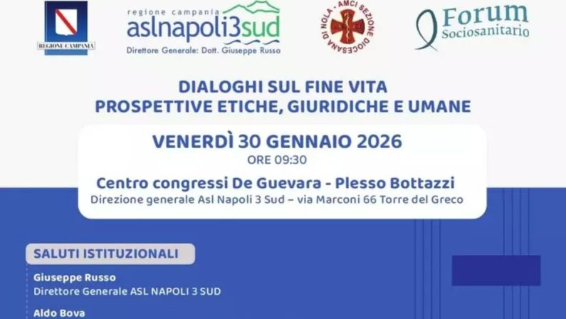 Fine vita, un convegno per il dialogo: l’Asl Napoli 3 Sud apre il confronto