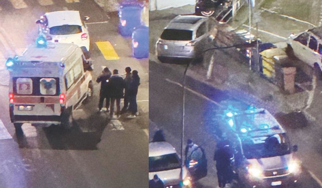 I soccorsi alla donna investita in via Vaccaro a Potenza