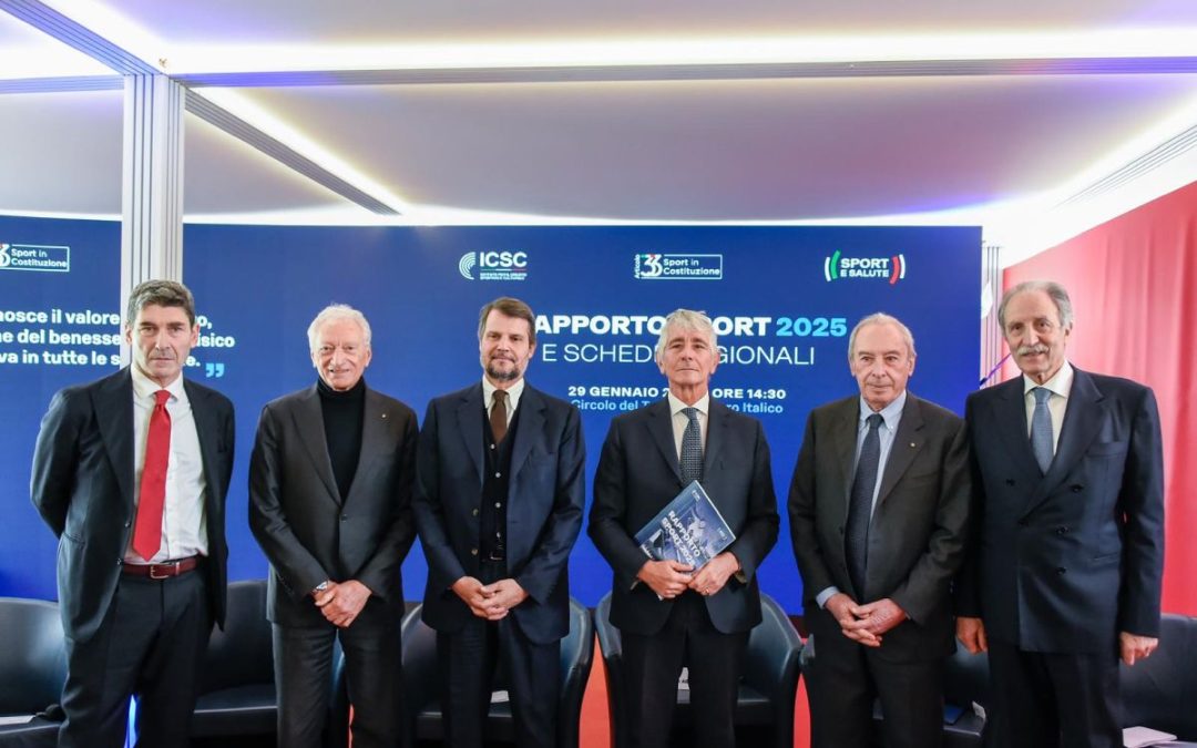 Rapporto ICSC: lo sport genera 32 miliardi di valore, crolla la sedentarietà