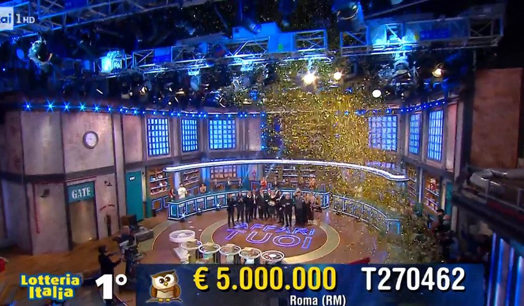 Lotteria Italia, i cinque premi di prima categoria