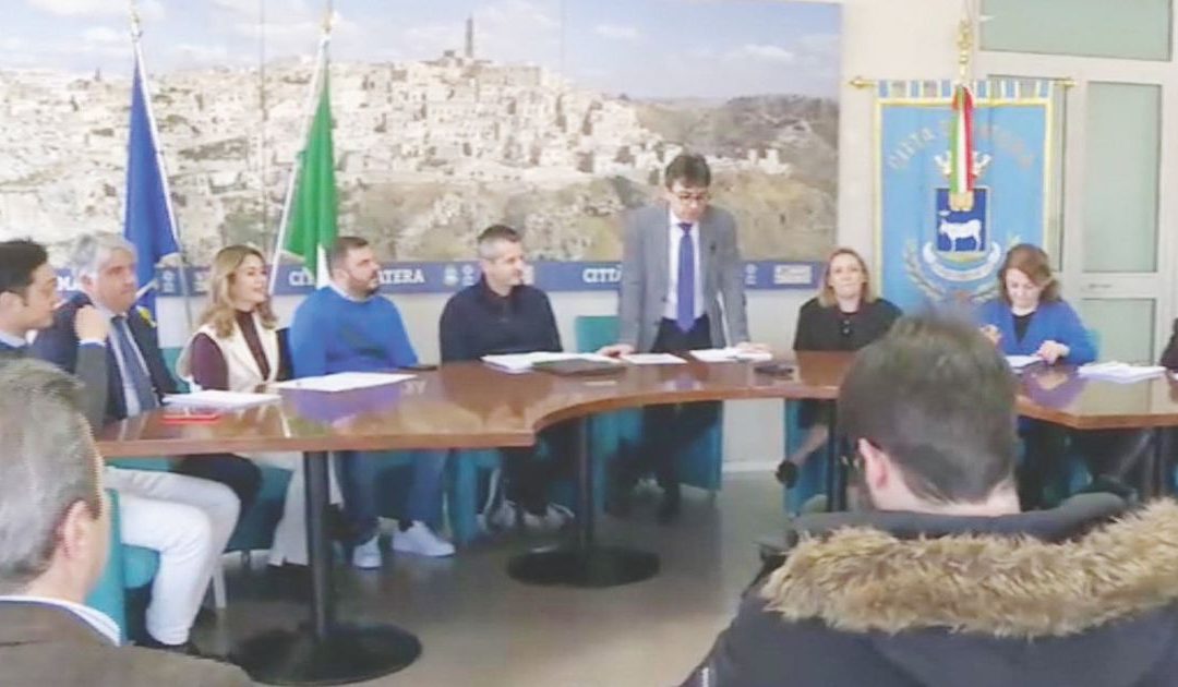 Un momento della conferenza stampa