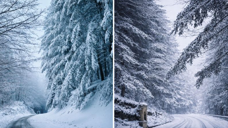 La magia delle Serre Vibonesi ammantate di neve