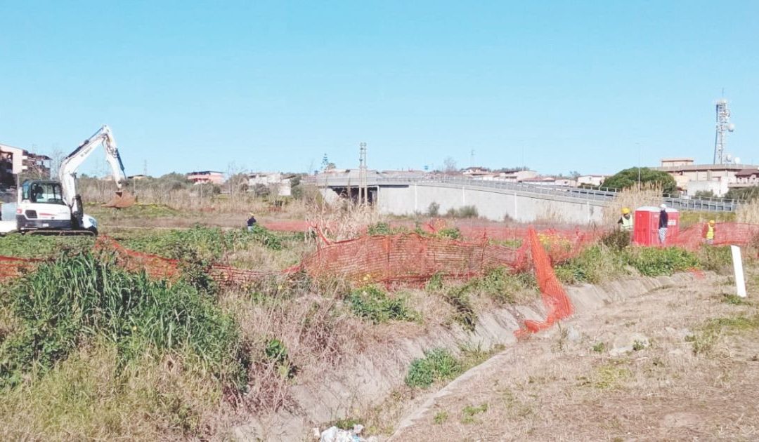 L’area del cantiere del nuovo ospedale della Piana