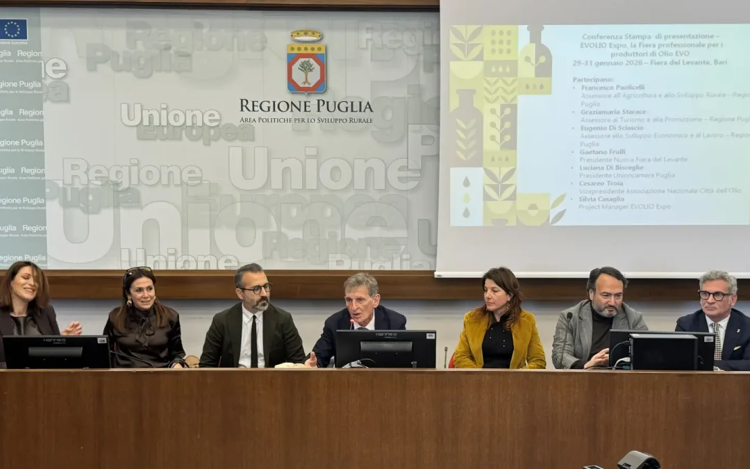 Evolio Expo 2026, al via a Bari la Fiera dedicata alla filiera olivicola-olearia